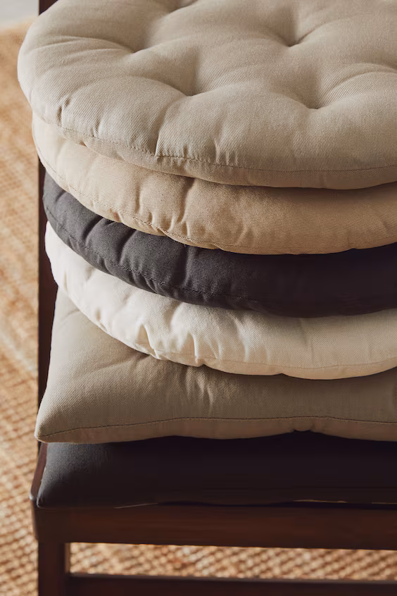 Набор из 2 подушек для кресла круглой формы