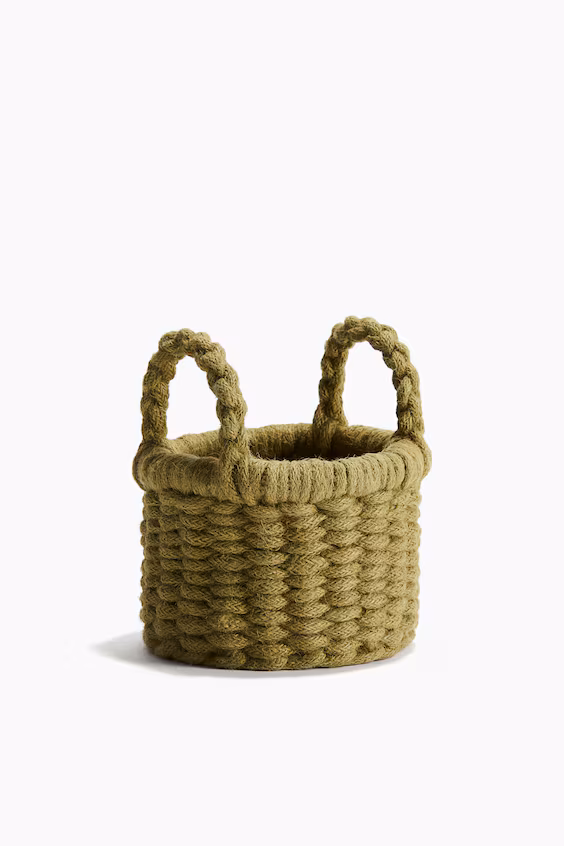 Корзина для хранения из джута