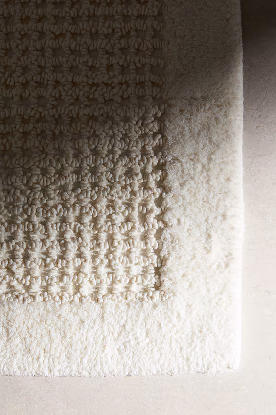 Коврик для ванной комнаты из пушистого хлопка