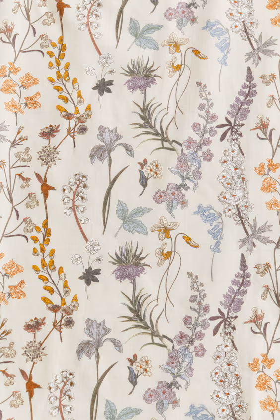 Пододеяльник из хлопка с принтом