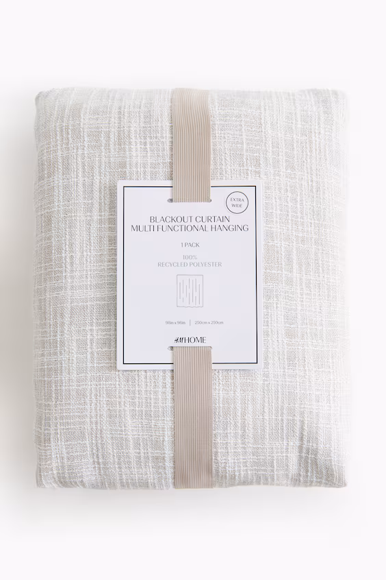 Набор из 1 широкого занавеса из плотной ткани