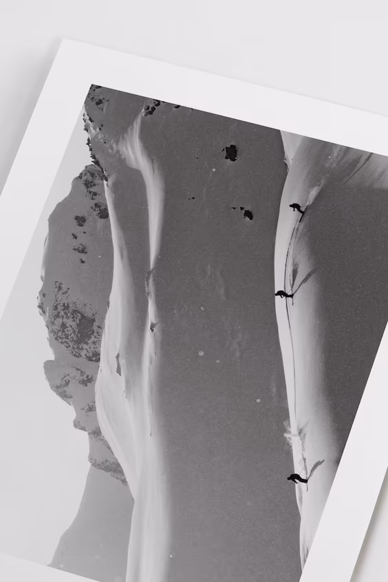 Постер love for skiing