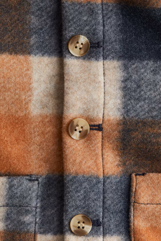 Плащ-рубашка из ткани