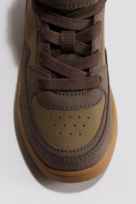 Теплые ботинки-кеды с мягкой подкладкой