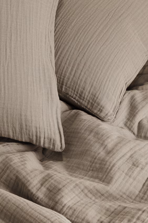 Набор декоративного одеяла для двуспальной кровати из муселина