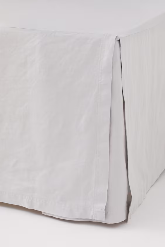 Чехол для каркаса двуспальной кровати из смеси льна