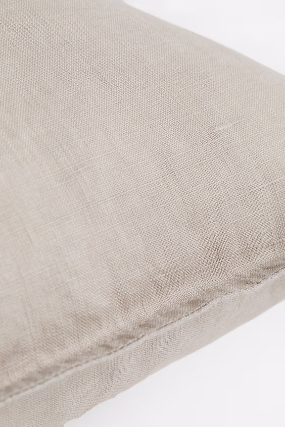 Наволочка из промытого льна