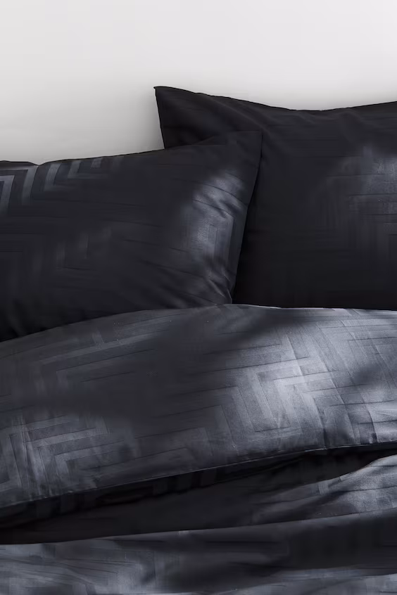 Комплект покрывала на двуспальную кровать из хлопкового атласа