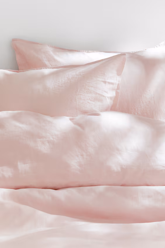 Комплект одеяла для двуспальной кровати с льном