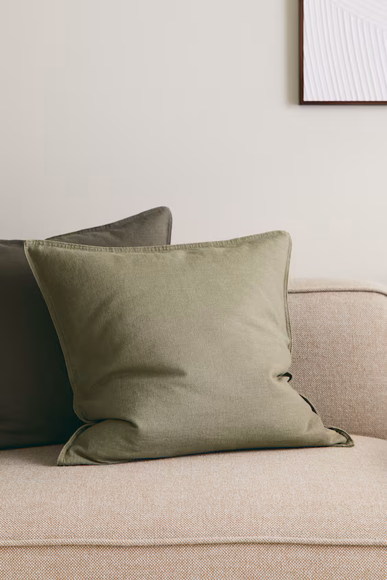 Подушка-чехол из смеси льна