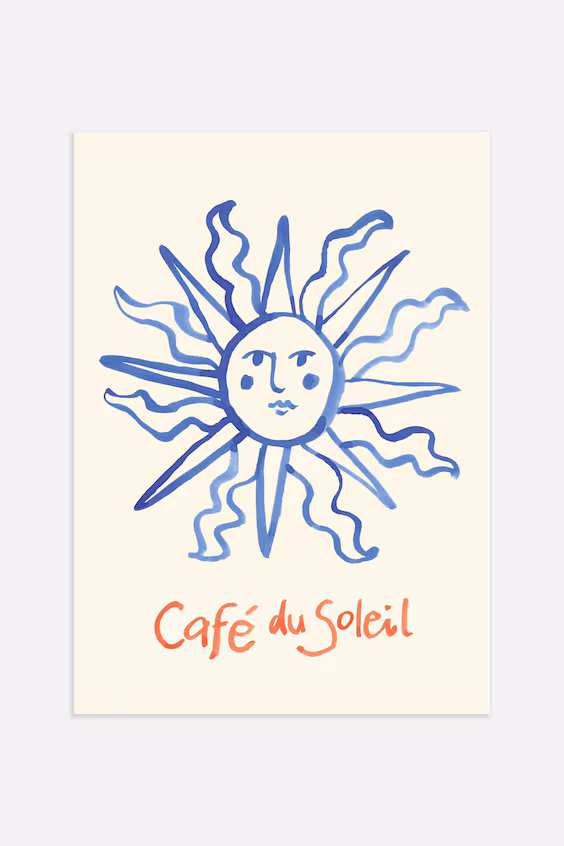 Постер cafe du soleil