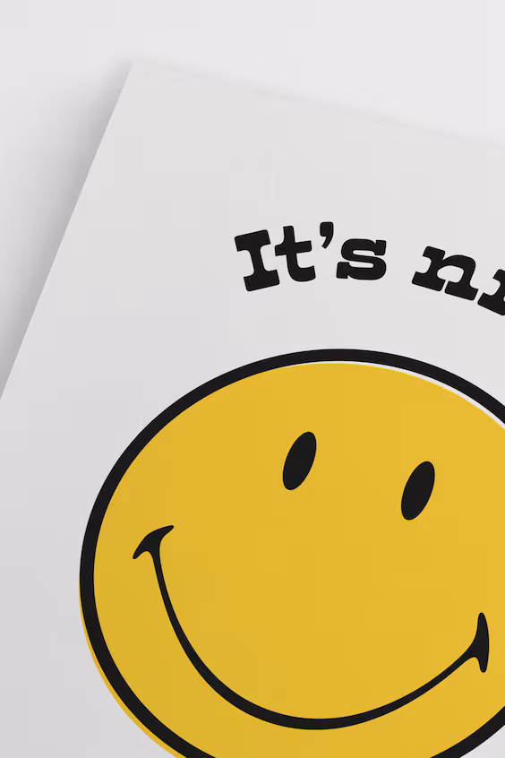 Плакат be nice smiley®