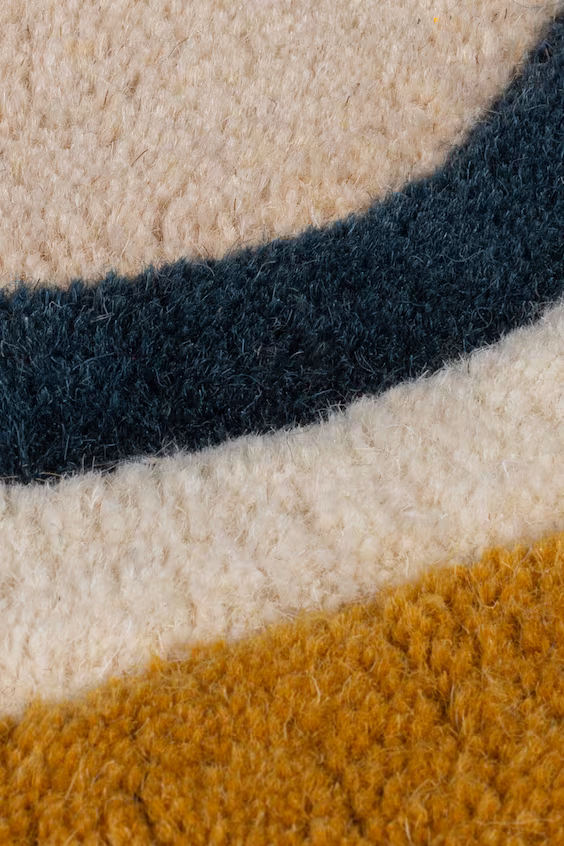 Тапочка из шерсти лео с волнообразными краями