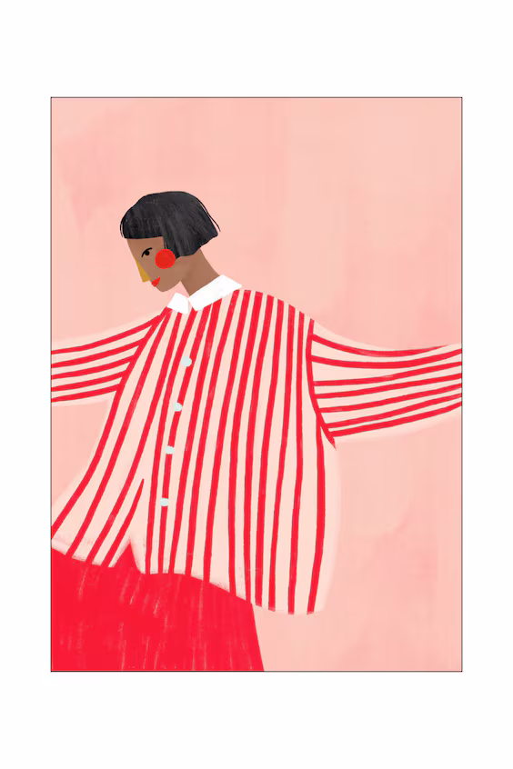 Bea muller - женщина с красными полосами