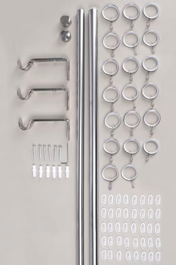 Комплект штанги для занавесок sara