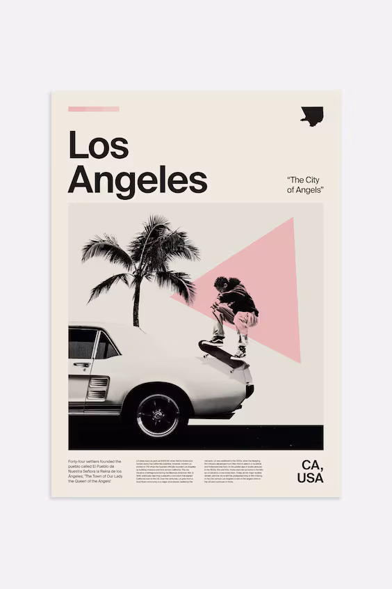 Плакат los angeles