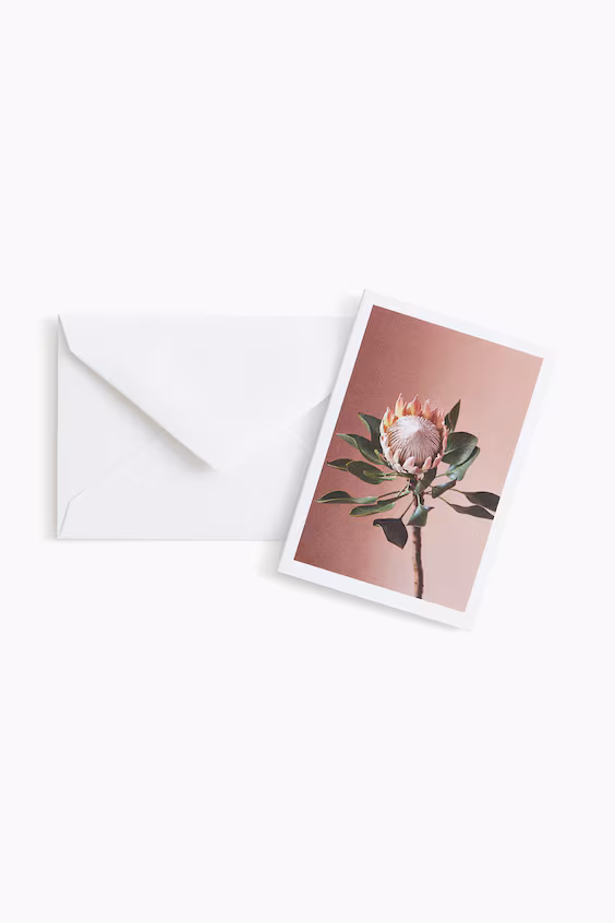 Открытка с конвертом для поздравлений