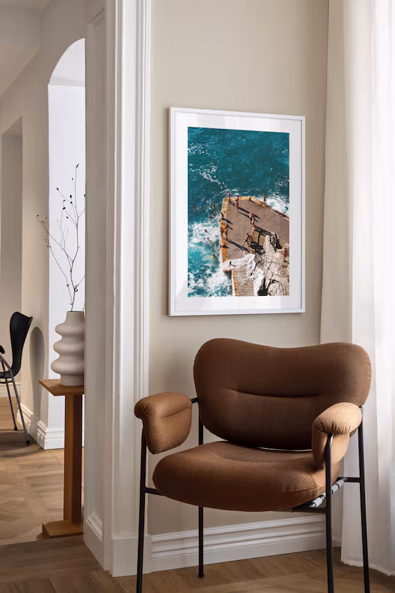 Постер rocky ocean pier