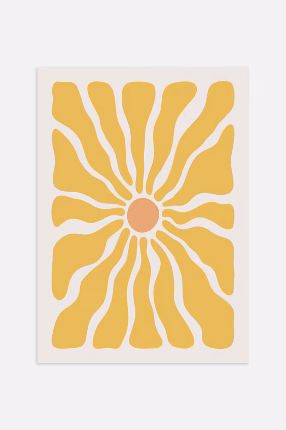 Постер groovy flower