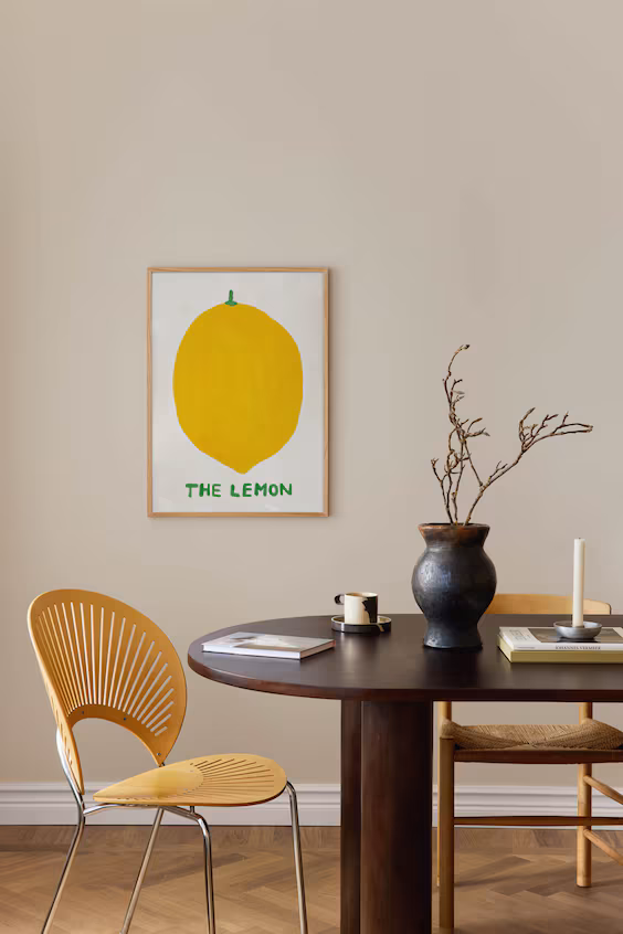 Лимонный постер