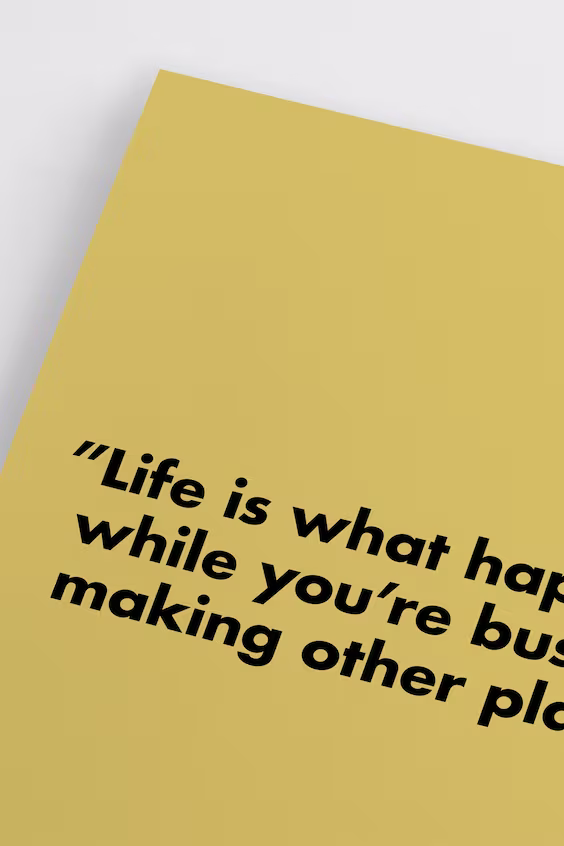 Плакат john lennon life lesson