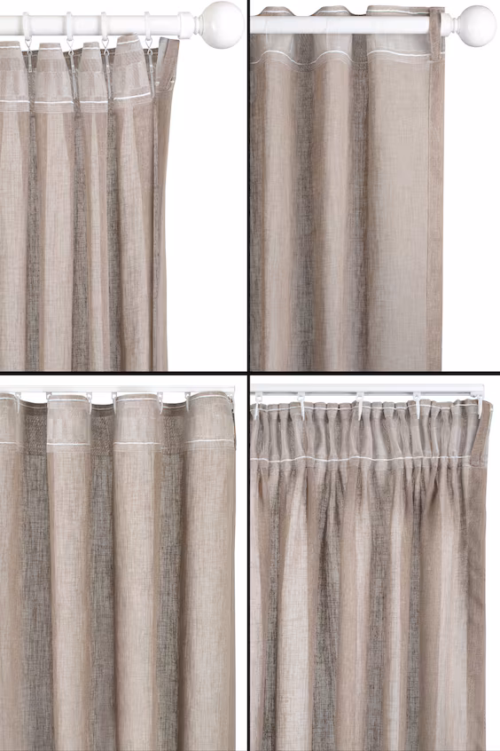 Комплект из 1 широкой фиолетовой шторы