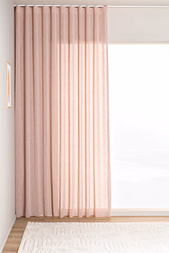 Комплект из 1 широкой фиолетовой шторы