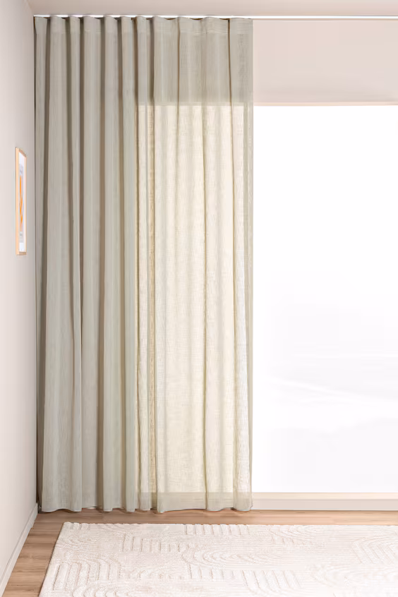 Комплект из 1 широкой фиолетовой шторы