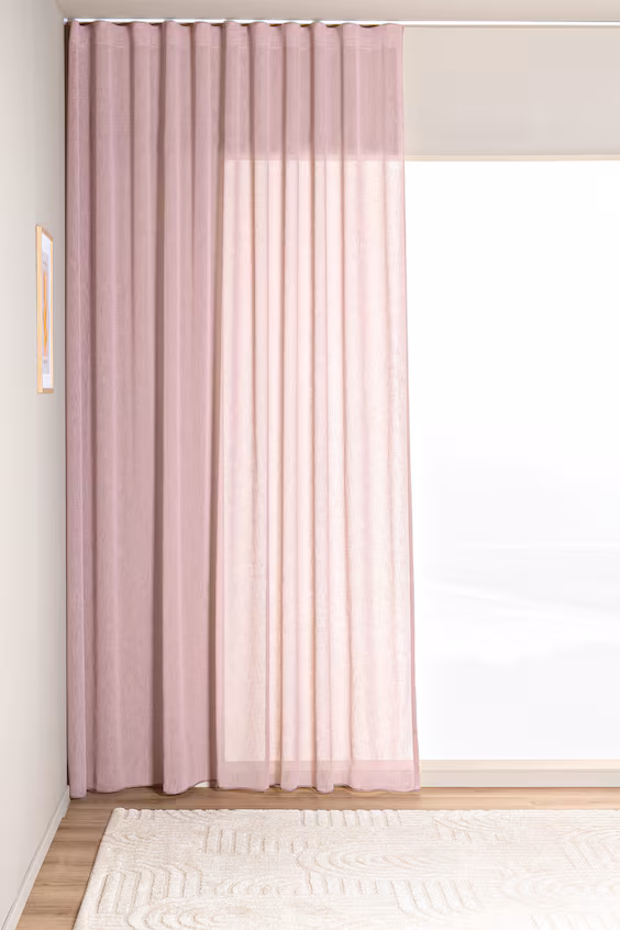 Комплект из 1 широкой фиолетовой шторы