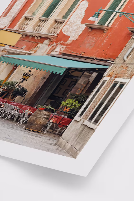Плакат restaurant in venice
