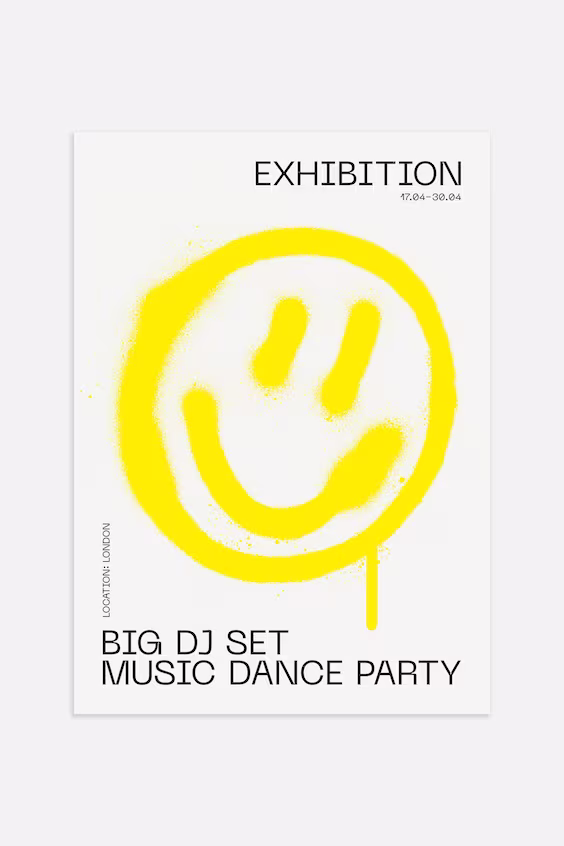 Плакат music dance party