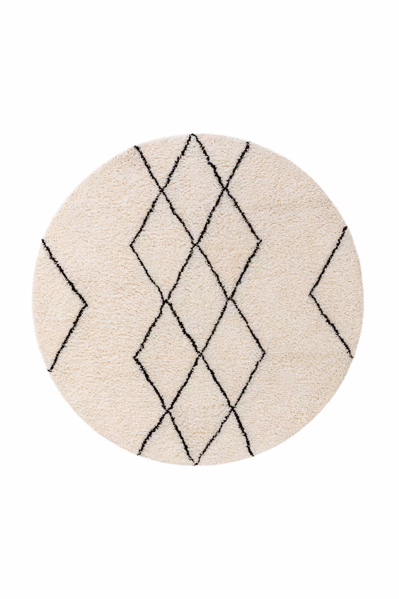 Круглый ковер berber из шерсти