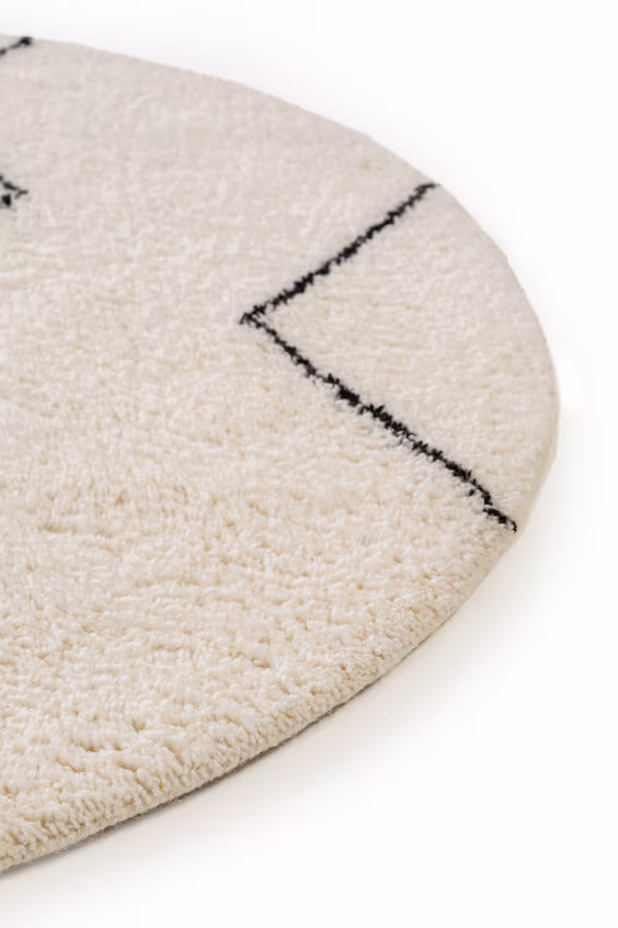 Круглый ковер berber из шерсти