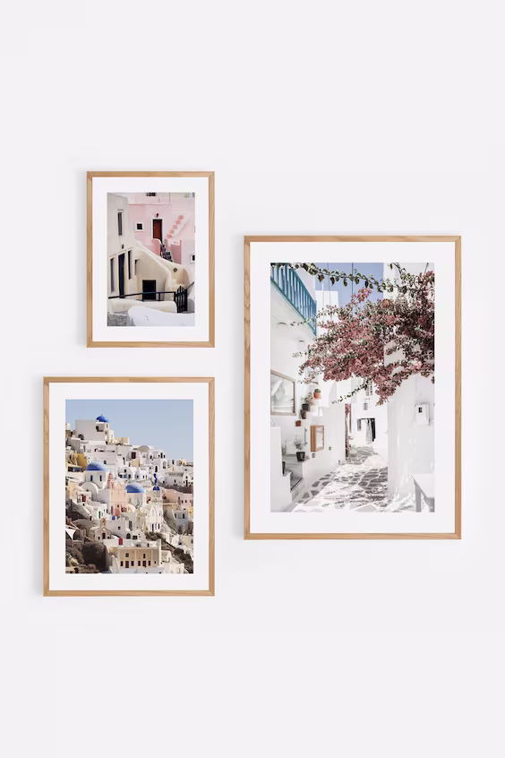 Набор постеров для летнего отдыха в греции