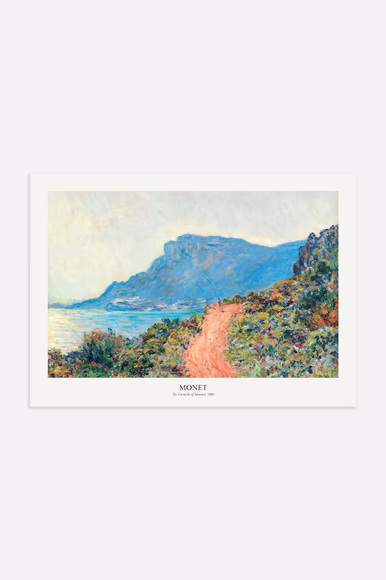 Постер monaco от claude monet