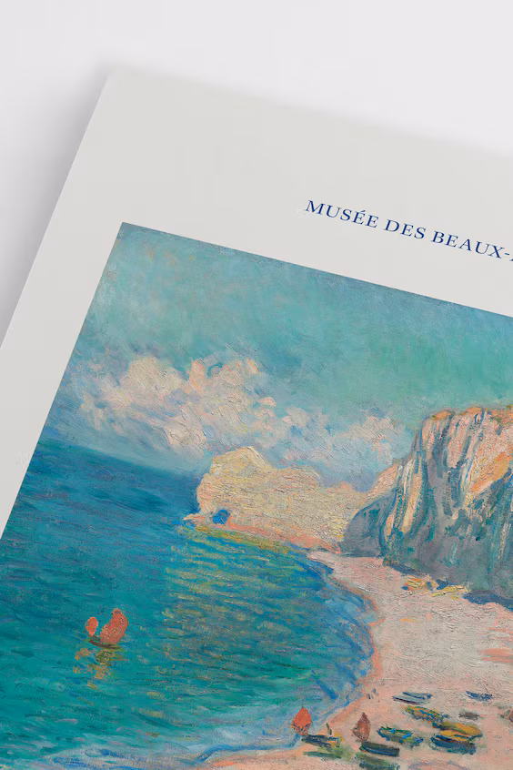 Плакат the beach by claude monet