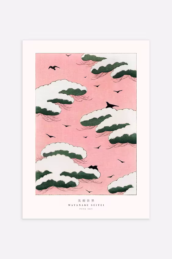 Постер pink sky by watanabe seitei