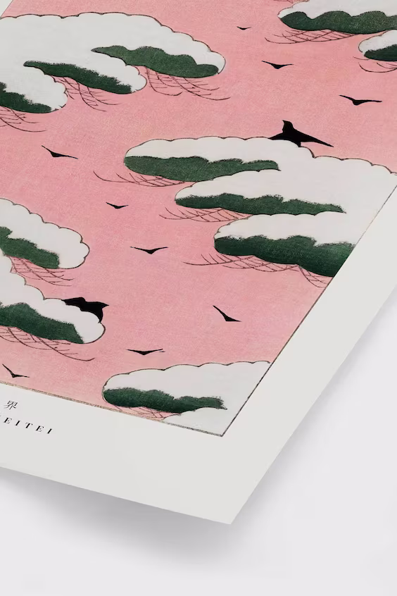 Постер pink sky от watanabe seitei