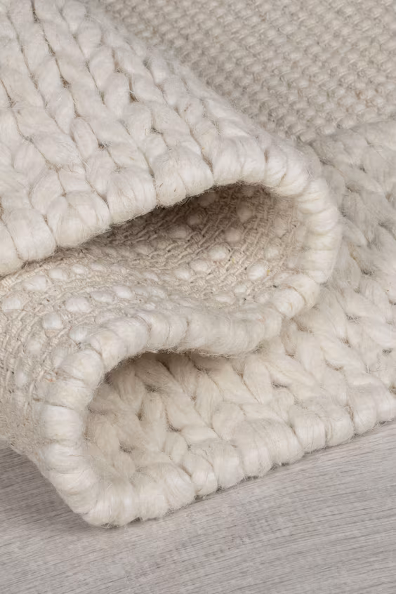 Коврик rue plait neutral wool blend