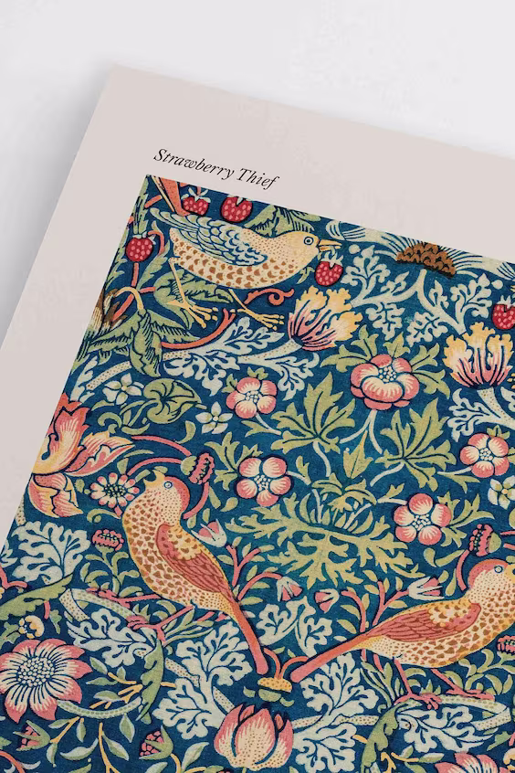 Плакат strawberry thief от morris