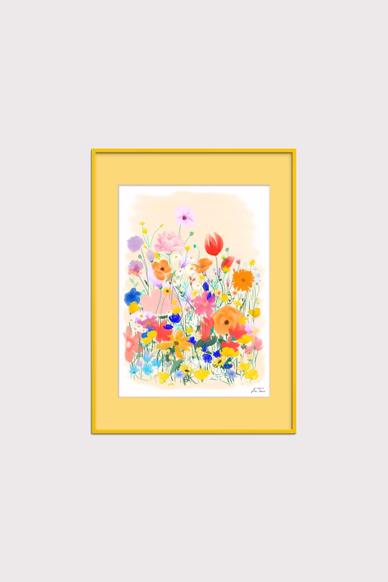 Anna thomsen - field of flowers no1 (в раме)