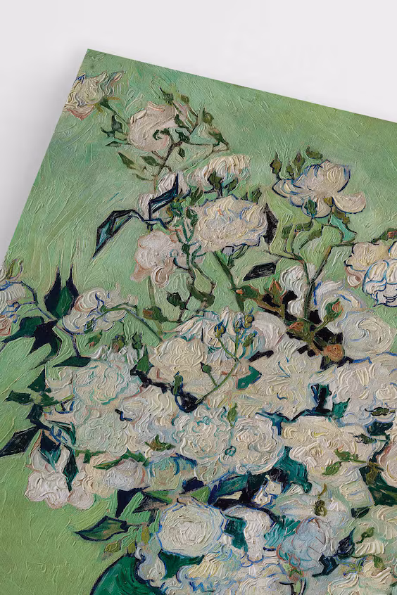 Плакат цветочный букет зеленый