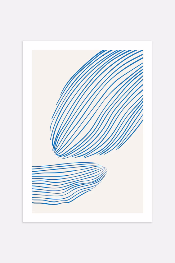 Постер blue lines ii