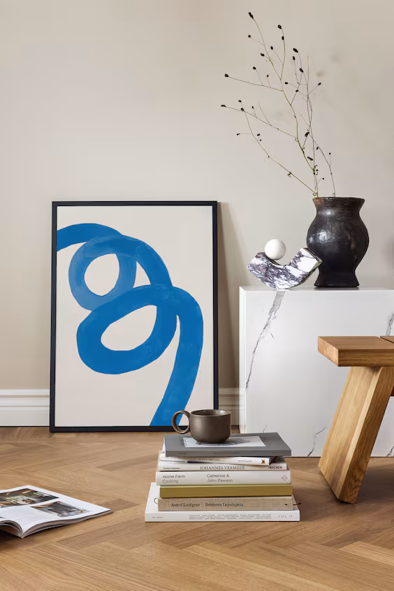 Постер blue curl