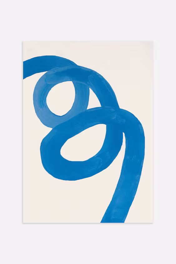 Постер blue curl