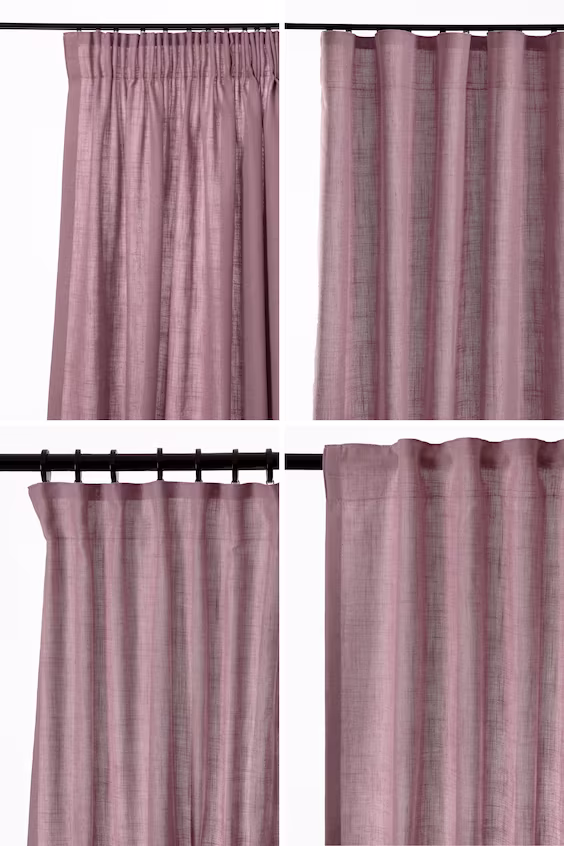 Набор из 1 широкого занавеса lina