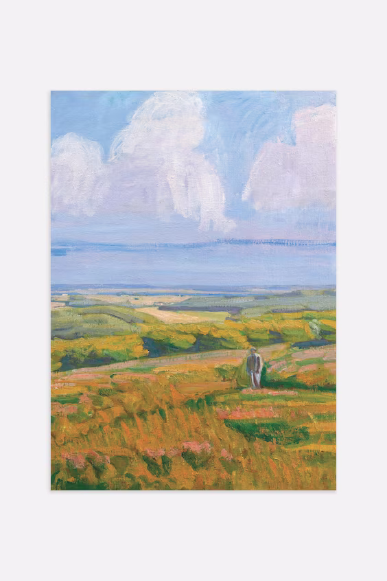 Постер прогулка по солнечным полям