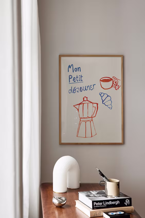 Постер mon petit dejeuner