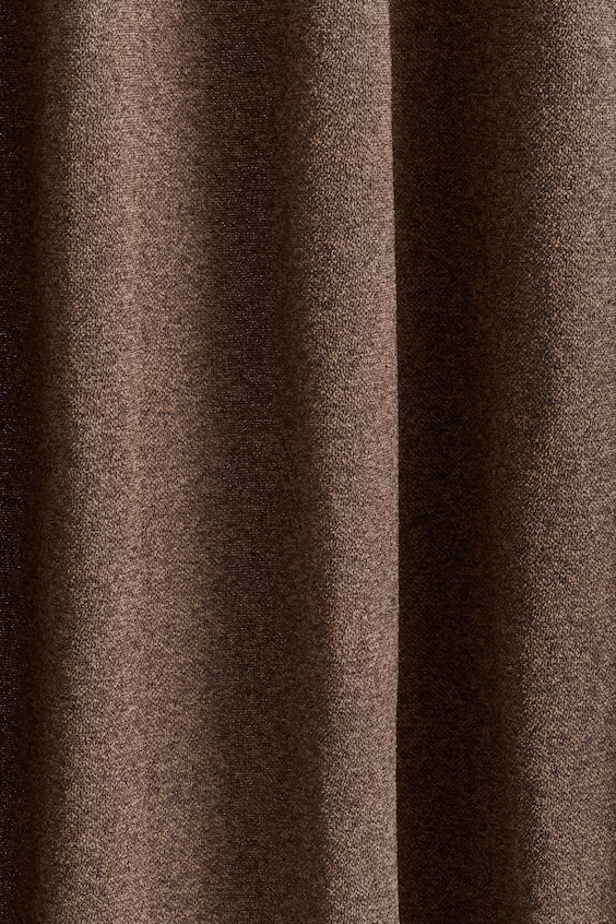 Набор из 1 широкой занавески из ткани bouclé