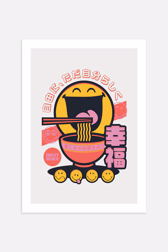 Постер happy ramen